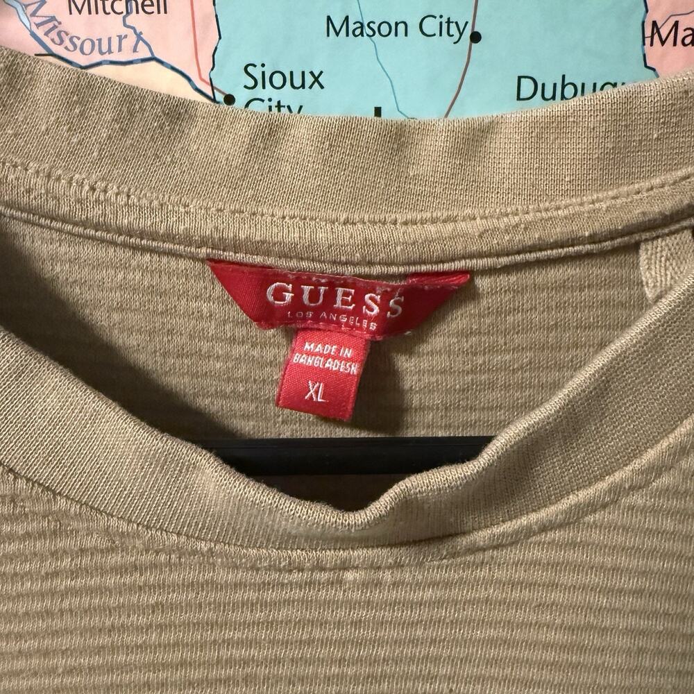 Guess Men’s T Shirt+Short Sleeve Hoodie XL Tan (Bundle Of 2) - Picture 4 of 10